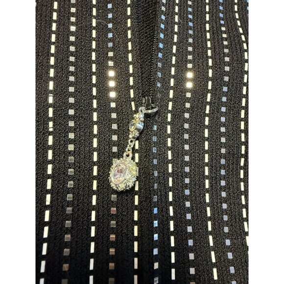 BEAUTIFUL St John evening knit jacket rhinestones embellished suit blazer 6 - Picture 6 of 6